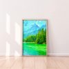 Mountains And Lake Digital Wall Art Second Picture