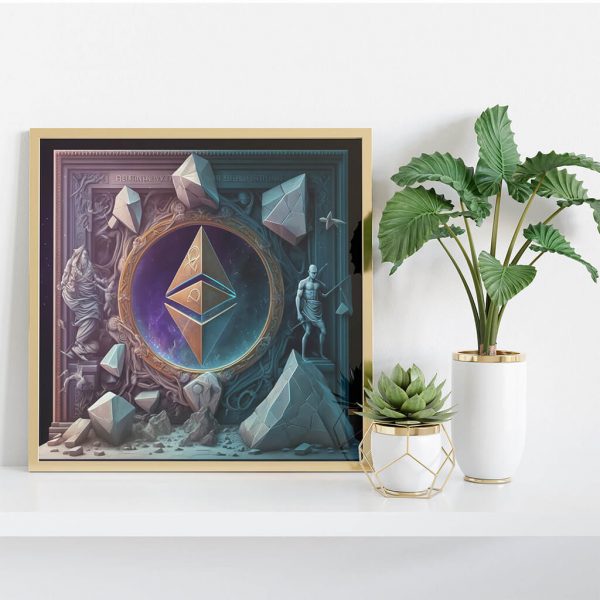 Ethereum In Ancient Space Printable Digital Illustration fourth Image