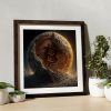 Bitcoin In Space Printable Digital Illustration, Poster First Image