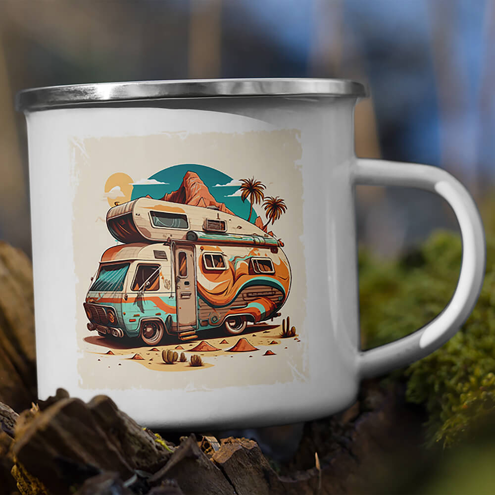 Camper Van Coffee Mug Main Image, Retro Van Mug